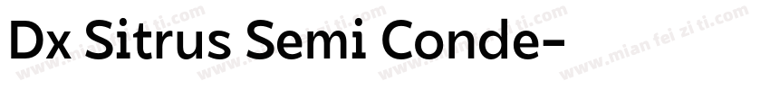 Dx Sitrus Semi Conde字体转换